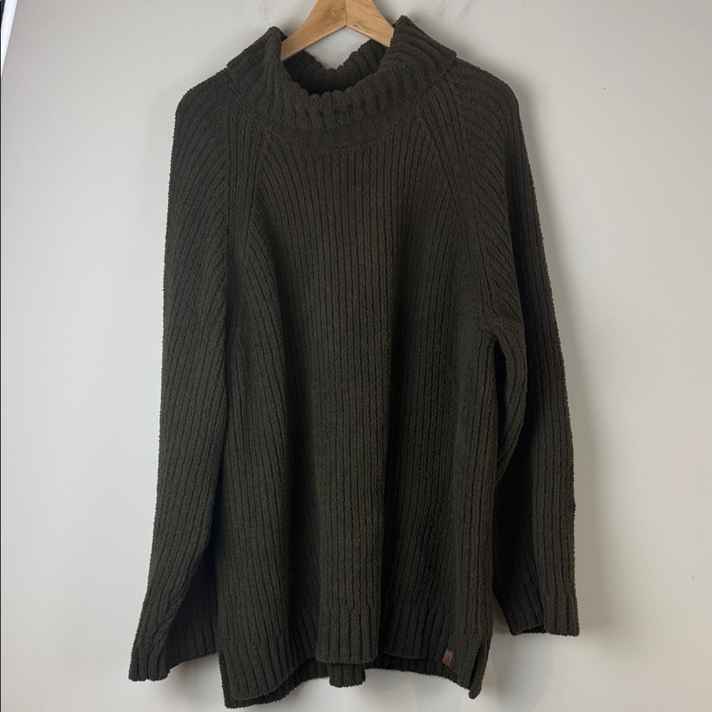 Roots Forest Green Textured Sweater Size Extra Large